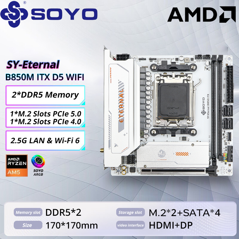 SOYO B850M ARGB Motherboard WI - đánh giá và giá X870E Atx Motherboard